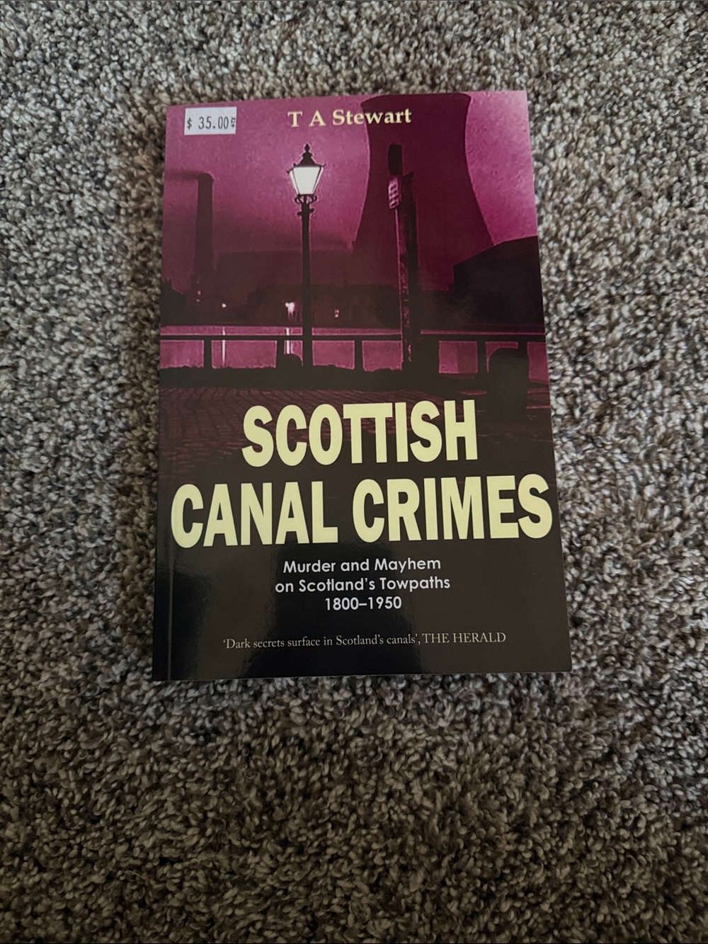 Scottish Canal Crimes - Pink & Black Cover